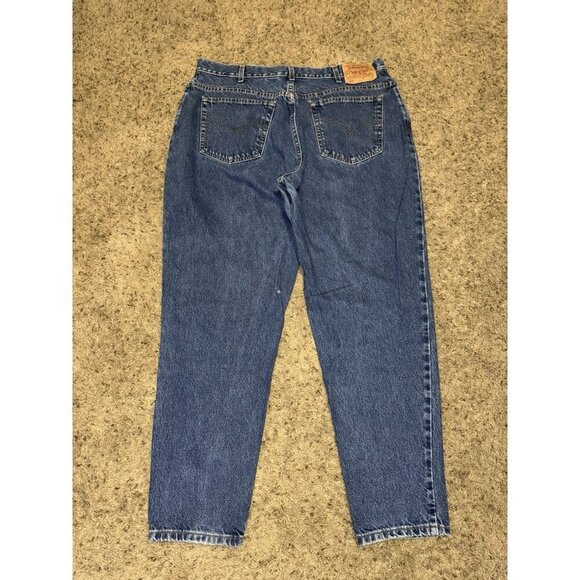 LEVI’S Vintage 550 Blue Jeans Relaxed Tapered Leg USA Made Y2k Sz 20 38x30 - Picture 2 of 11